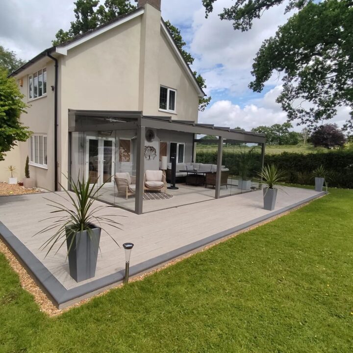 Project - Millboard Decking with Plas-Pro Frame - Furzehill Dorset completed 2