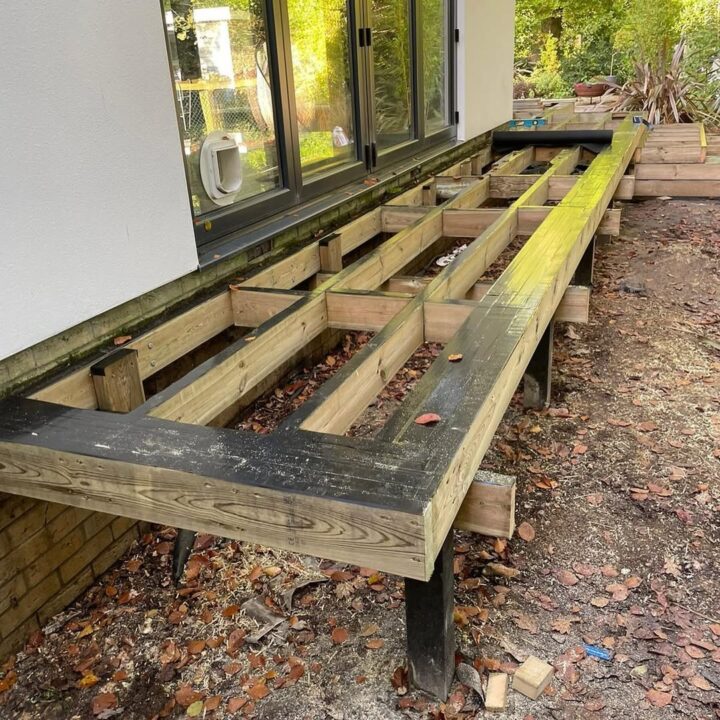 custom-built-UC4-timber-deck-colehil-dorset-plaspro-posts-and-deck-tape