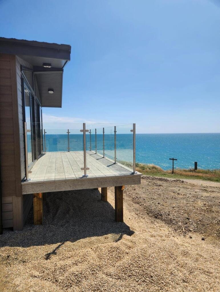 Millboard Weathered oak- Driftwood - west bay bridport decking installation 2 Millboard Weathered oak- Driftwood - west bay bridport decking installation 2