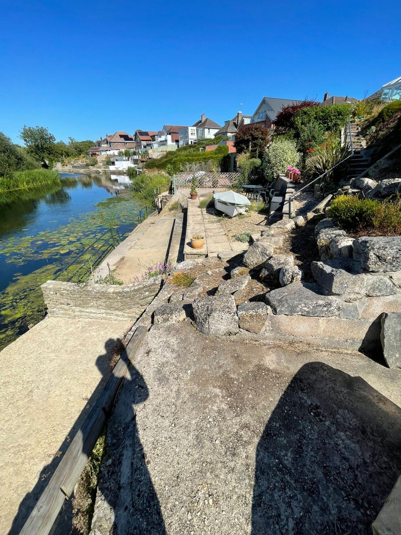 Riverside Dual-Level Composite Deck – Wimborne Minsterbefore3 Riverside Dual-Level Composite Deck – Wimborne Minsterbefore3