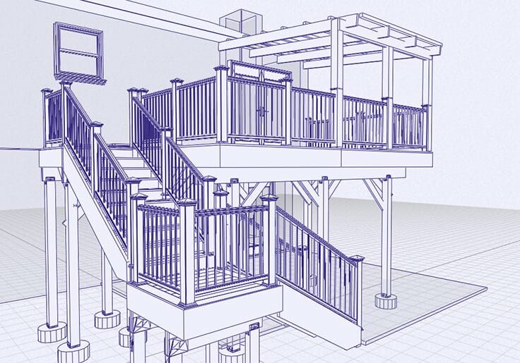 3d-archetectual-composite-decking-design-drawing-sandbanks-and-poole-dorset